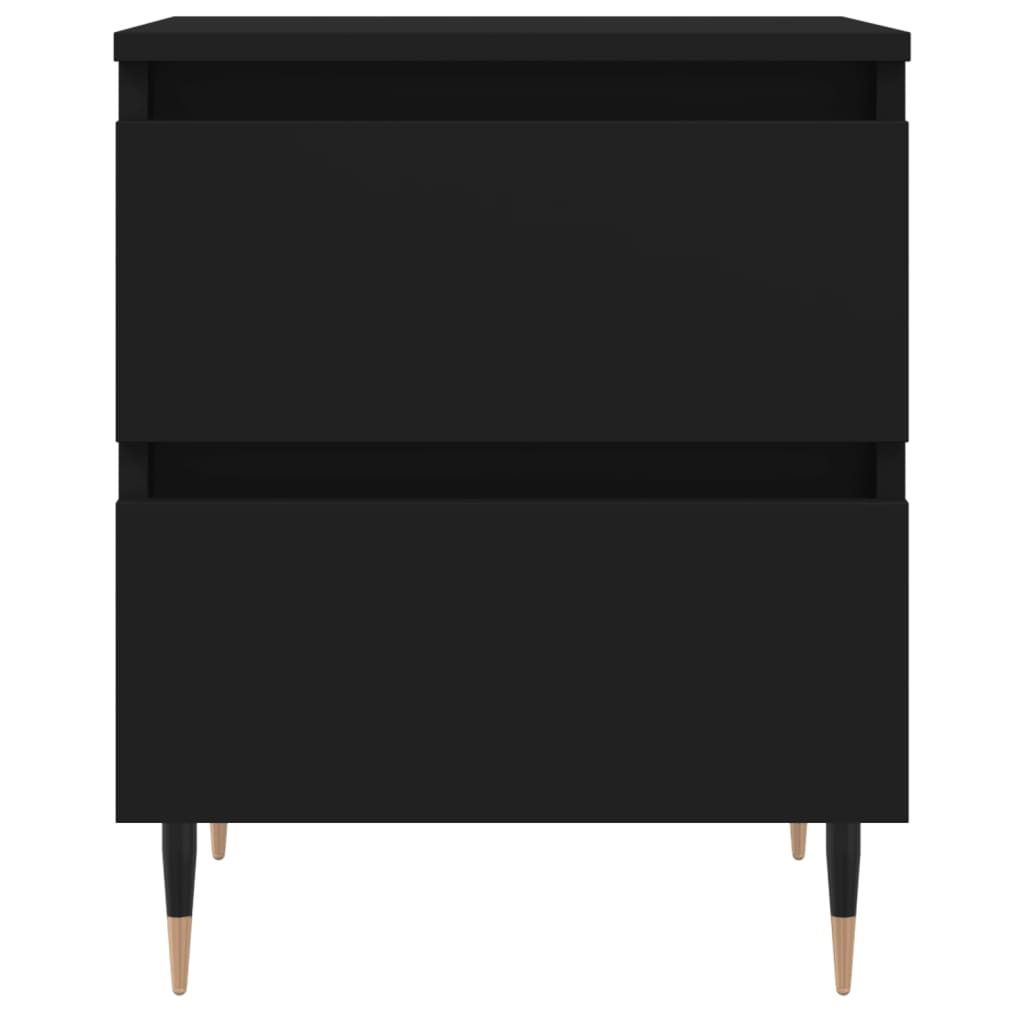 Nachttisch Schwarz 40x35x50 cm Holzwerkstoff